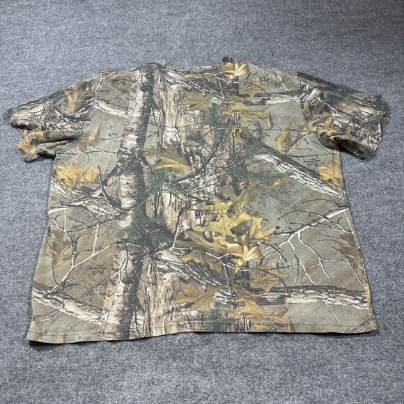 Carhartt Shirt Mens 2XL Camo Short Sleeve Pocket Force Original Fit Realtree - Picture 2 of 6